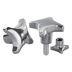 Alüminyum Çapraz (Kare) Tutamak 4 Kollu DIN 6335 Standardına Benzer