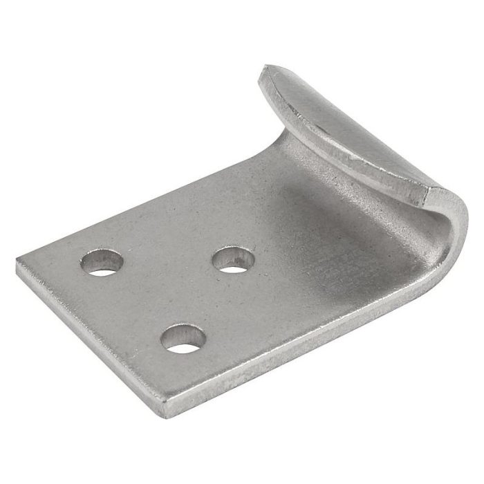 05552_A - 6500N'a kadar üçgen sıkıştırma braketli gerdirme mandalları için karşı kanca, ayarlanabilir, Form A