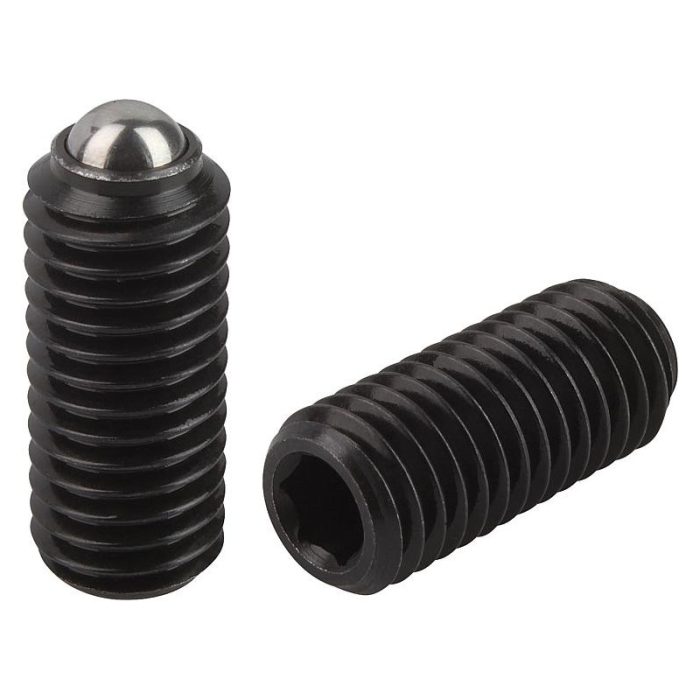 03030_SF - Altıgen soketli ve bilyalı setiskur vidalar, çelik, standart yay kuvveti