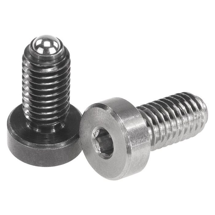 03073 - Başlı ve bilyalı setiskur vidalar, çelik veya paslanmaz çelik
