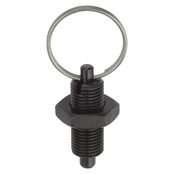 03096_U - Paslanmaz çelik çekme halkalı ve kontra somunlu bileziksiz çelik veya paslanmaz çelik indeksleme pistonları