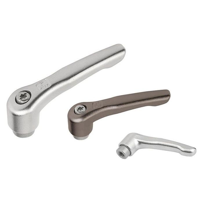 06454 inch - Paslanmaz çelik sıkıştırma kolu, elektrolitik olarak parlatılmış veya kumlanmış, iç dişli, paslanmaz çelik dişli eleman - inch