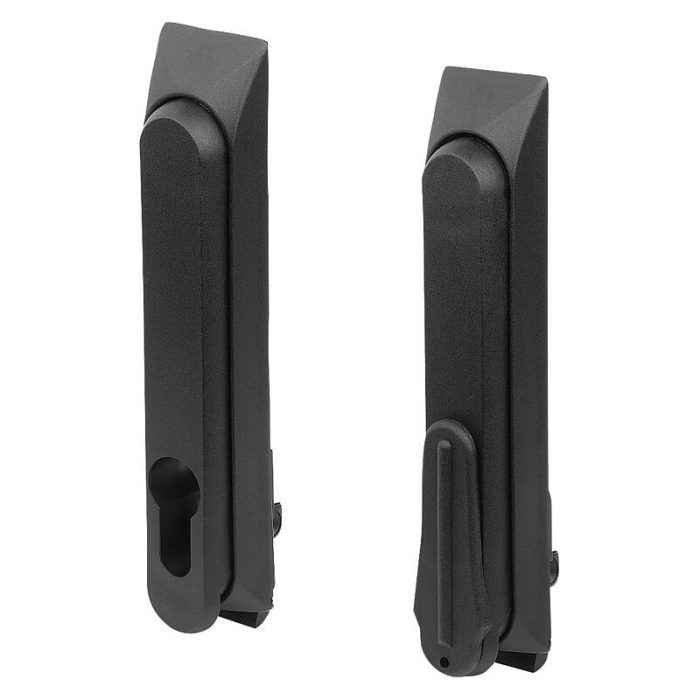 05600-05_B - Plastik döner kol, kare montaj deliği, montaj deliği aralığı 50x50x50 mm, kapaklı veya kapaksız, Form B, düz çubuklar için