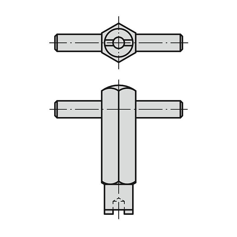 03051_LF - POM'dan yapılmış altıgen soketli ve baskı pimli bilyalı setiskur vidalar, hafif yay kuvveti, diş kilidi ile - 2