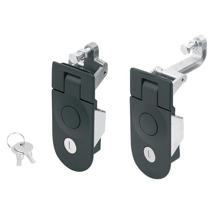 05582-05_B - Sıkıştırma kolu kilitleri çinko, yarım daire, Form B, kilitlenebilir