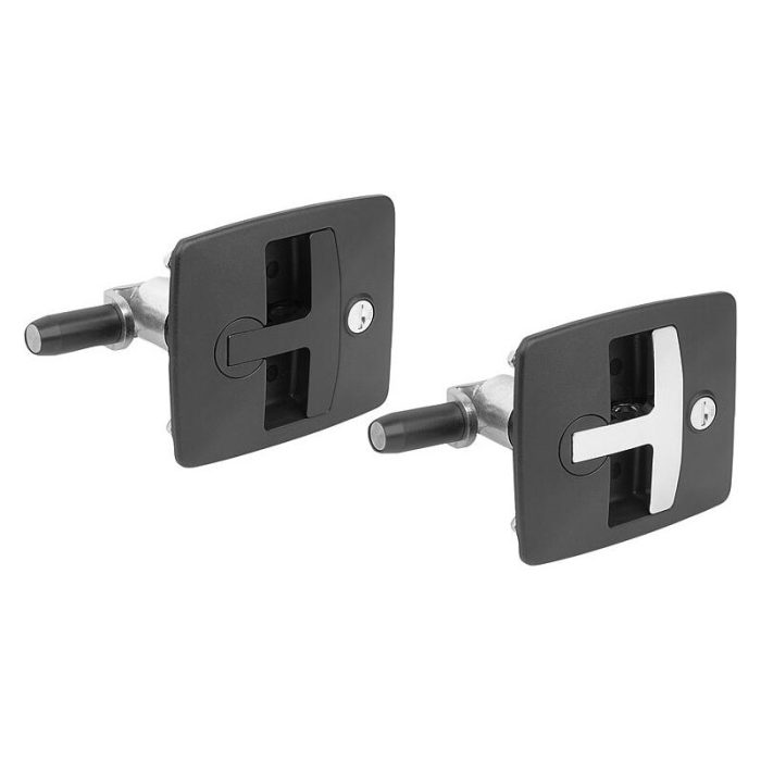 05582-21 - Sıkıştırmalı bükümlü kilitler plastik, T-kollu , sabit