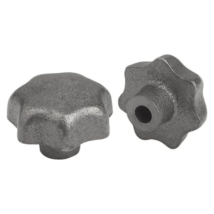 06200_C inch - Yıldız tutucular, DIN 6336, gri döküm, Form C, ucu kapalı delik - inch