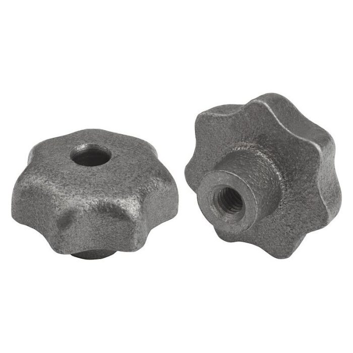 06200_D inch - Yıldız tutucular, DIN 6336, gri döküm, Form D, dişli açılmış - inch