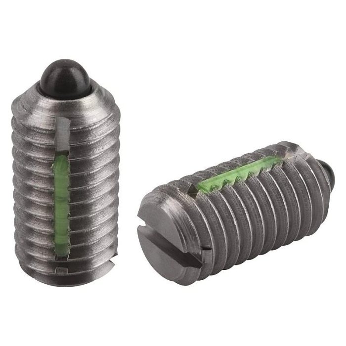 03026_SF inch - Yuvalı ve baskı pimli setiskur vidalar, paslanmaz çelik, standart yay kuvveti, diş kilitli – inch