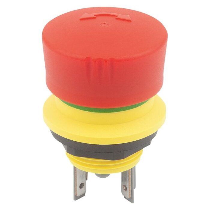 81150 - Acil durdurma tuşu Montaj versiyonu Ø 16,2 mm Yassı fiş bağlantısı