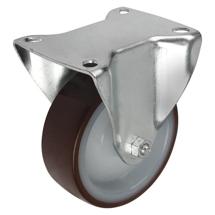 95024_B - Aşınmaya dayanıklı poliüretan sırtlı çelik sac sabit tekerlekler, standart versiyon