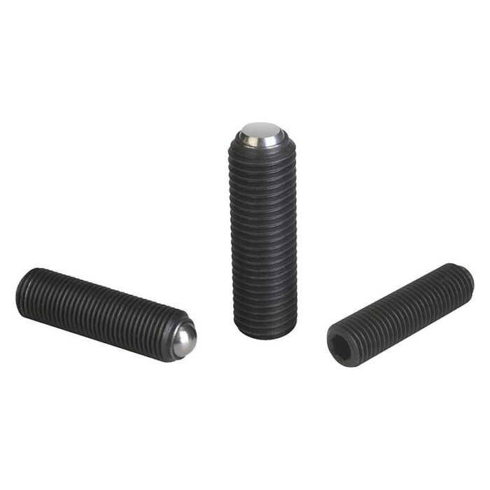 07107 - Başsız küre uçlu baskı cıvataları ince dişli