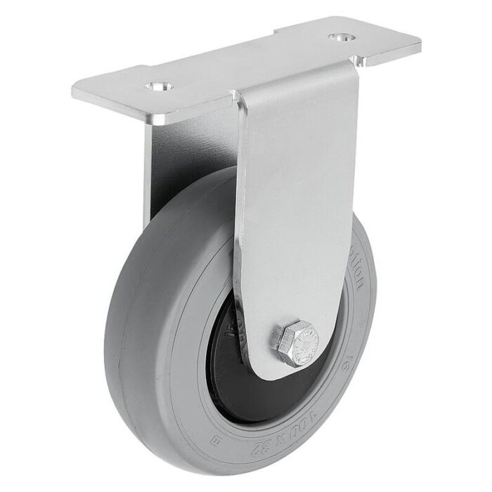 95046-19_A - Çelik döner ve sabit tekerlekler, alüminyum profiller için elastik katı kauçuk sırt, Form A