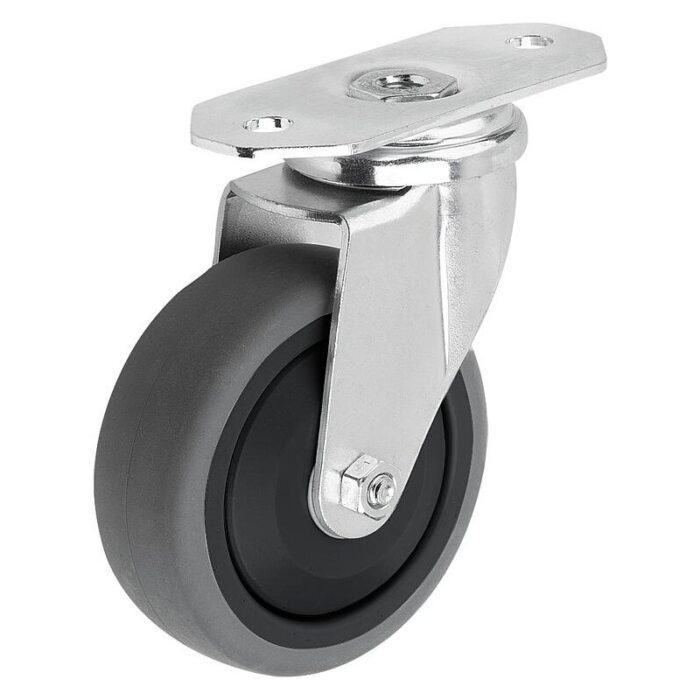 95046-18_B - Çelik döner ve sabit tekerlekler, alüminyum profiller için elektrik iletken TPE sırt, Form A