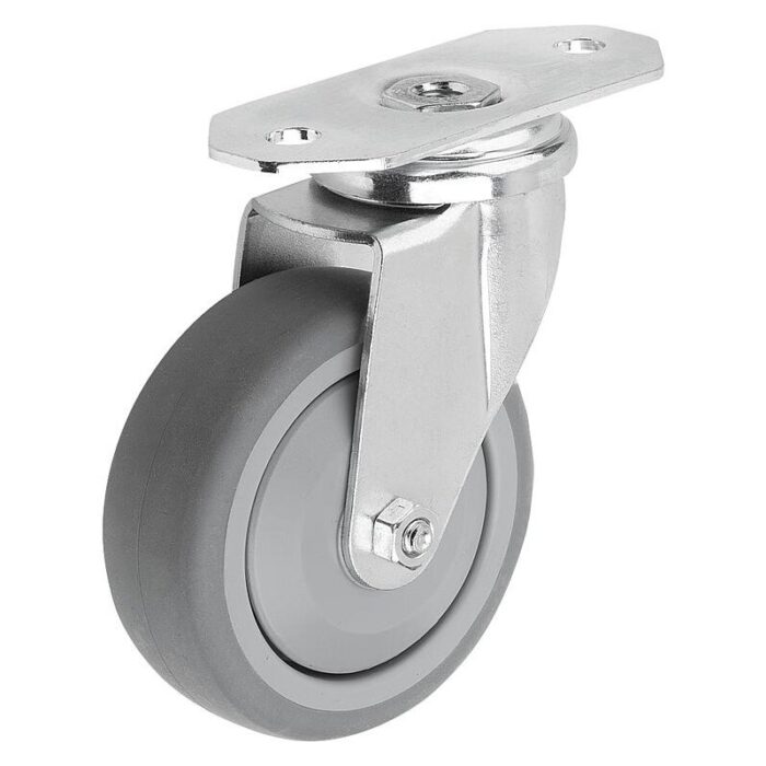 95046-17_B - Çelik döner ve sabit tekerlekler, alüminyum profiller için TPE sırt, Form A