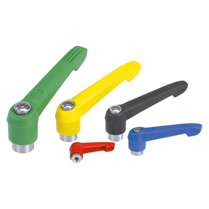 06601 inch - Sıkıştırma kolu plastik, iç dişli ve dişli halka çinkodan, dişli eleman paslanmaz çelik - inch