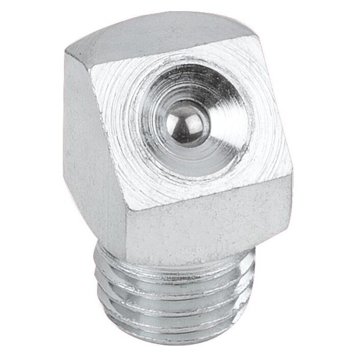 97942_B - Yağlama nipeli, huni biçimi, DIN 3405 uyarınca, Form B, 45° açılı